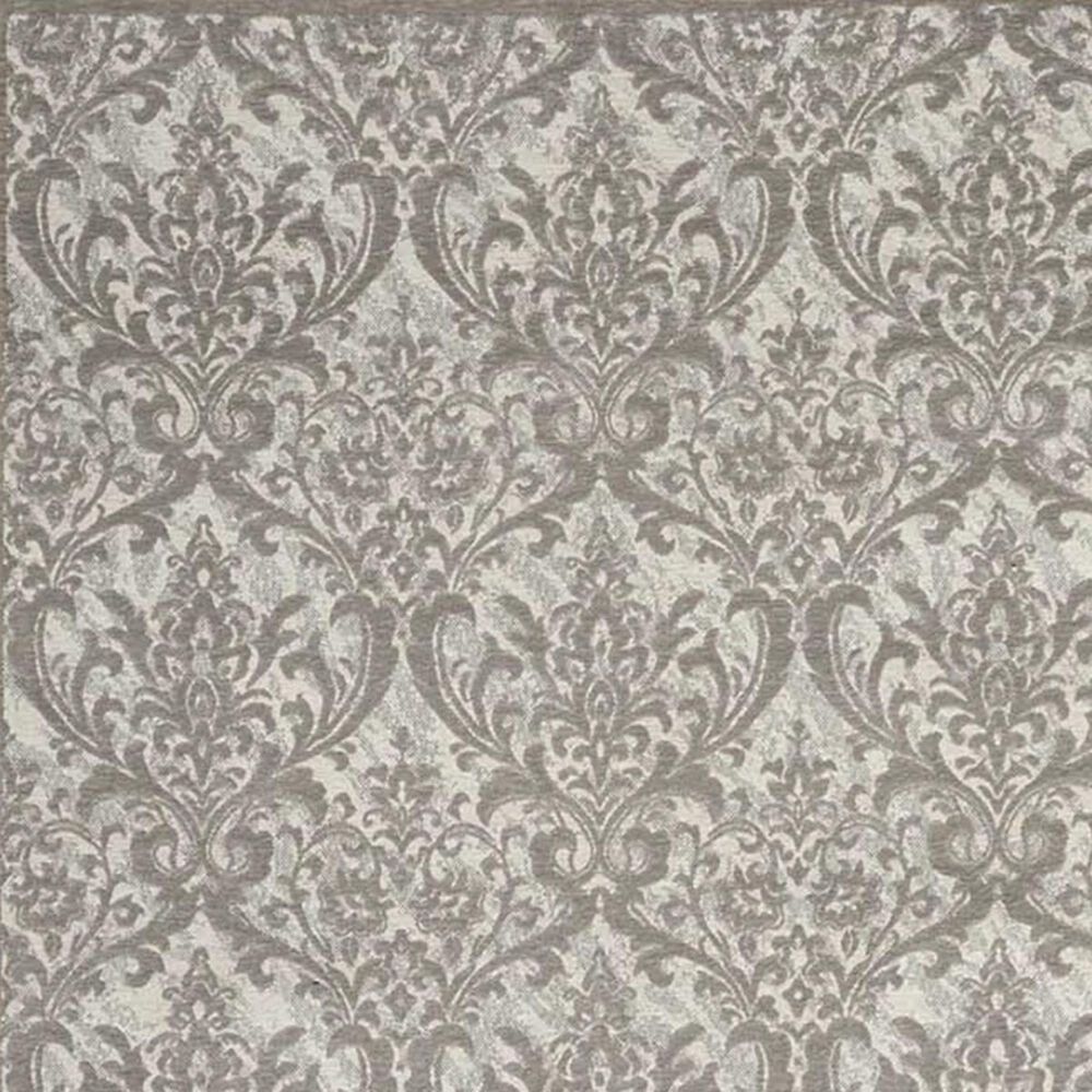 Nourison Damask DAS02 2&#39;3&quot; x 3&#39;9&quot; Ivory and Grey Area Rug, , large