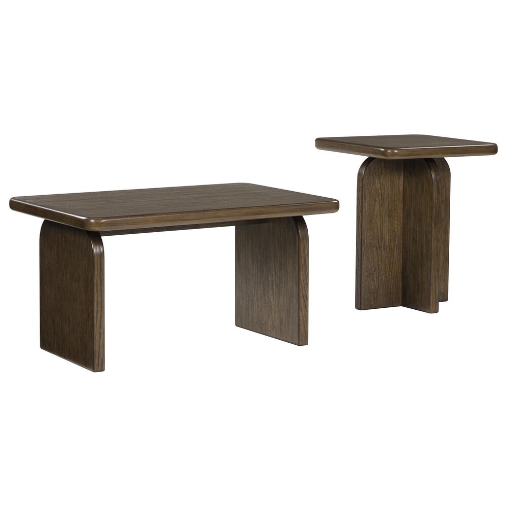 Ashley Shawbeck Occasional Table Set in Medium Brown (Set of 2), , large