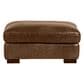 Softline Leather Chair and a Half and Ottoman in Splendor Chestnut, , large