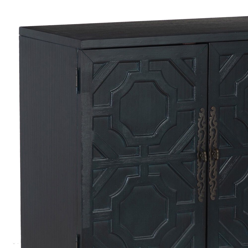 Linon Home Decor Merrin 2-Door Accent Cabinet in Midnight Blue, , large