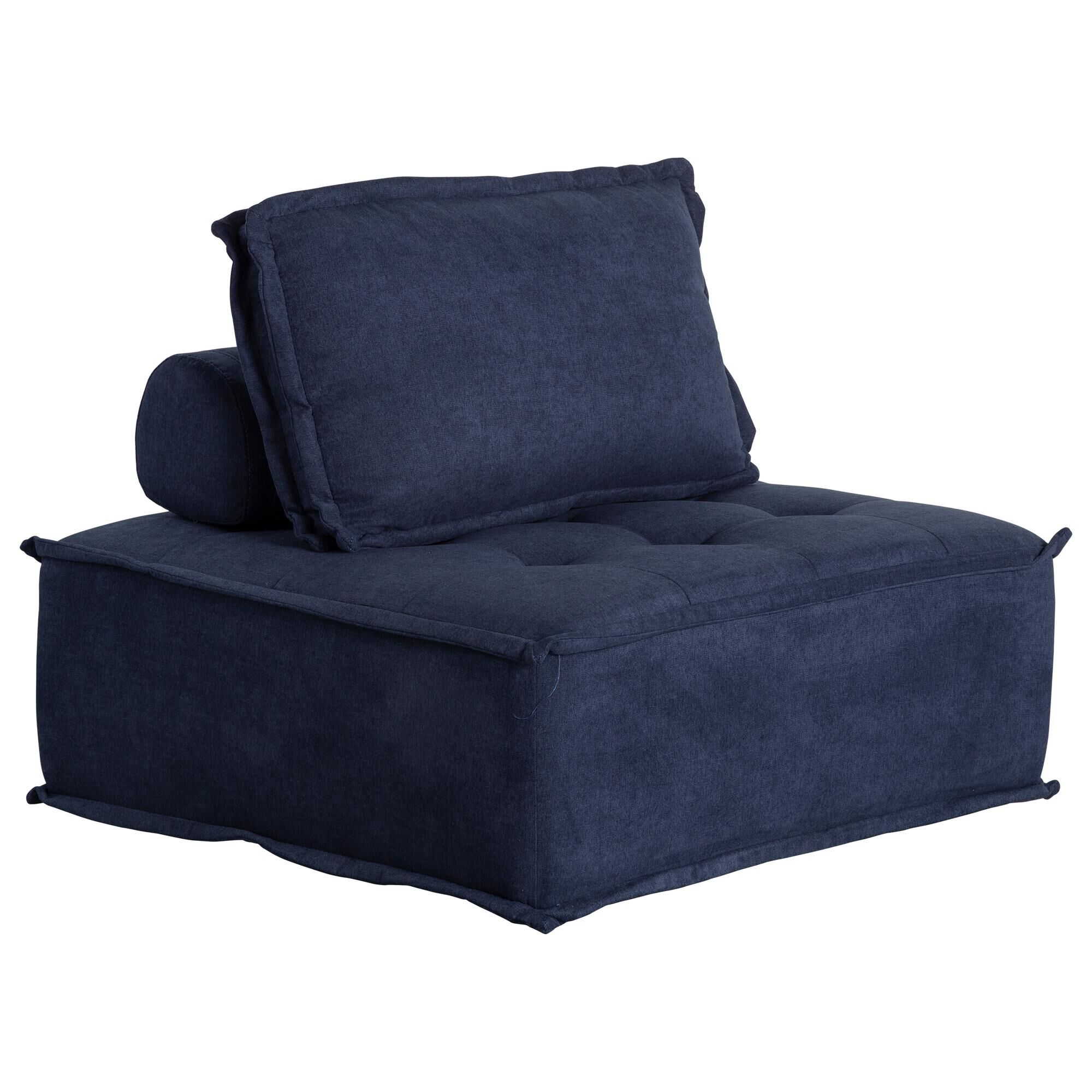 37B Paxton 4 Piece Armless Modular Set in Navy NFM