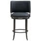 Armen Living Torres Counter Height Stool with Night Life Blue Upholstery in Antique Pewter, , large
