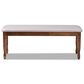 Baxton Studio Corey Dining Bench in Grey/Walnut, , large