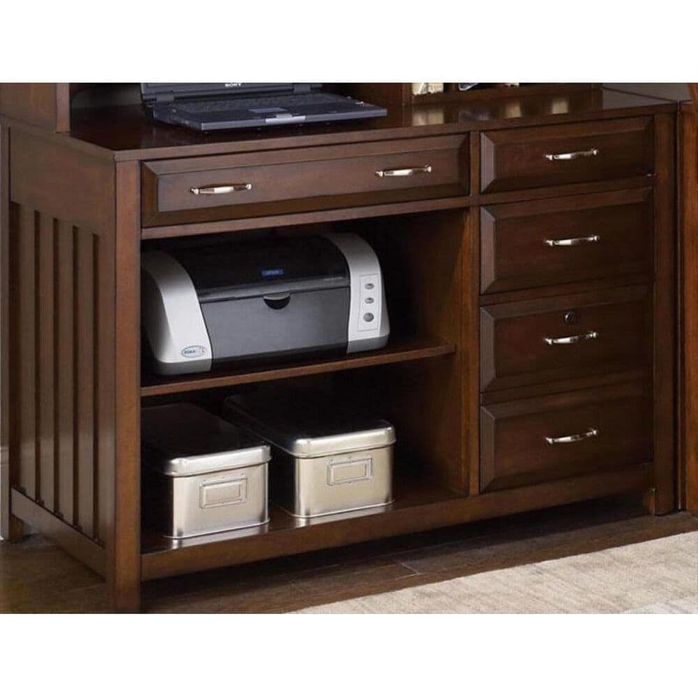 Belle Furnishings Hampton Bay Computer Credenza in Cherry, , large