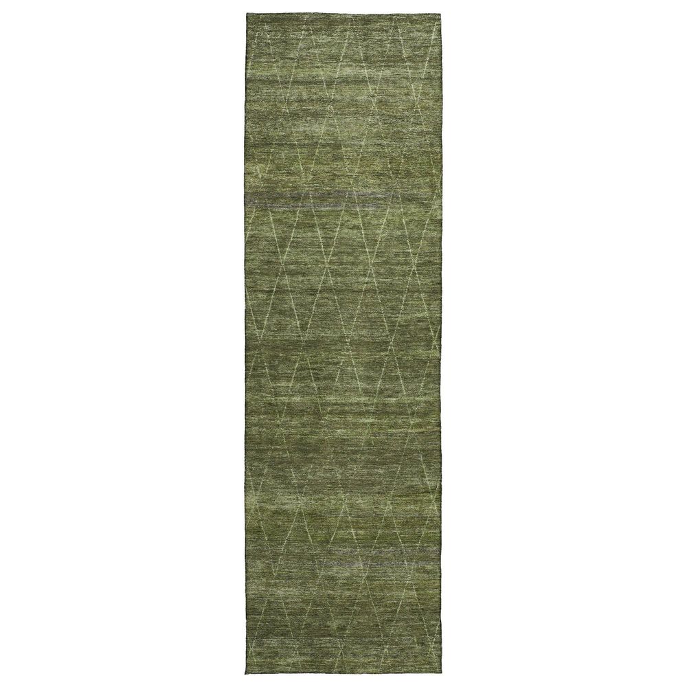 Dalyn Rug Company Burano BU3 2"3" x 7"6" Olive Indoor/Outdoor Runner, , large