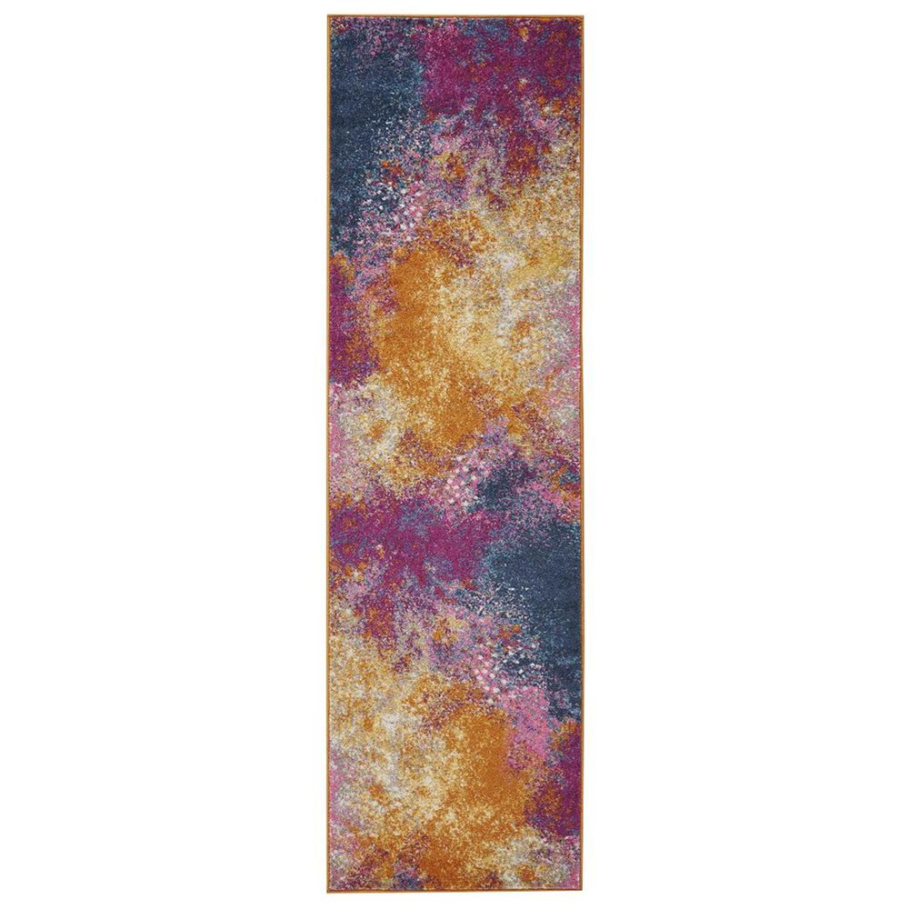 Nourison Passion PSN10 2"2" x 7"6" Sunburst Runner, , large