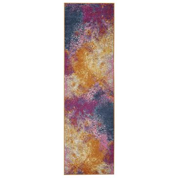 Nourison Passion PSN10 2"2" x 7"6" Sunburst Runner, , large