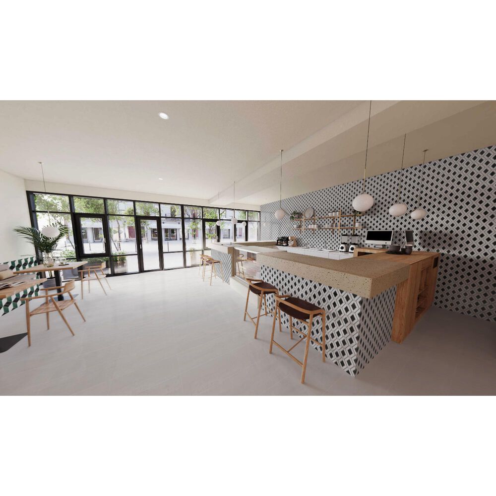 Soho Studio Elaine Nero 10" x 10" Marble Mosaic Sheet, , large