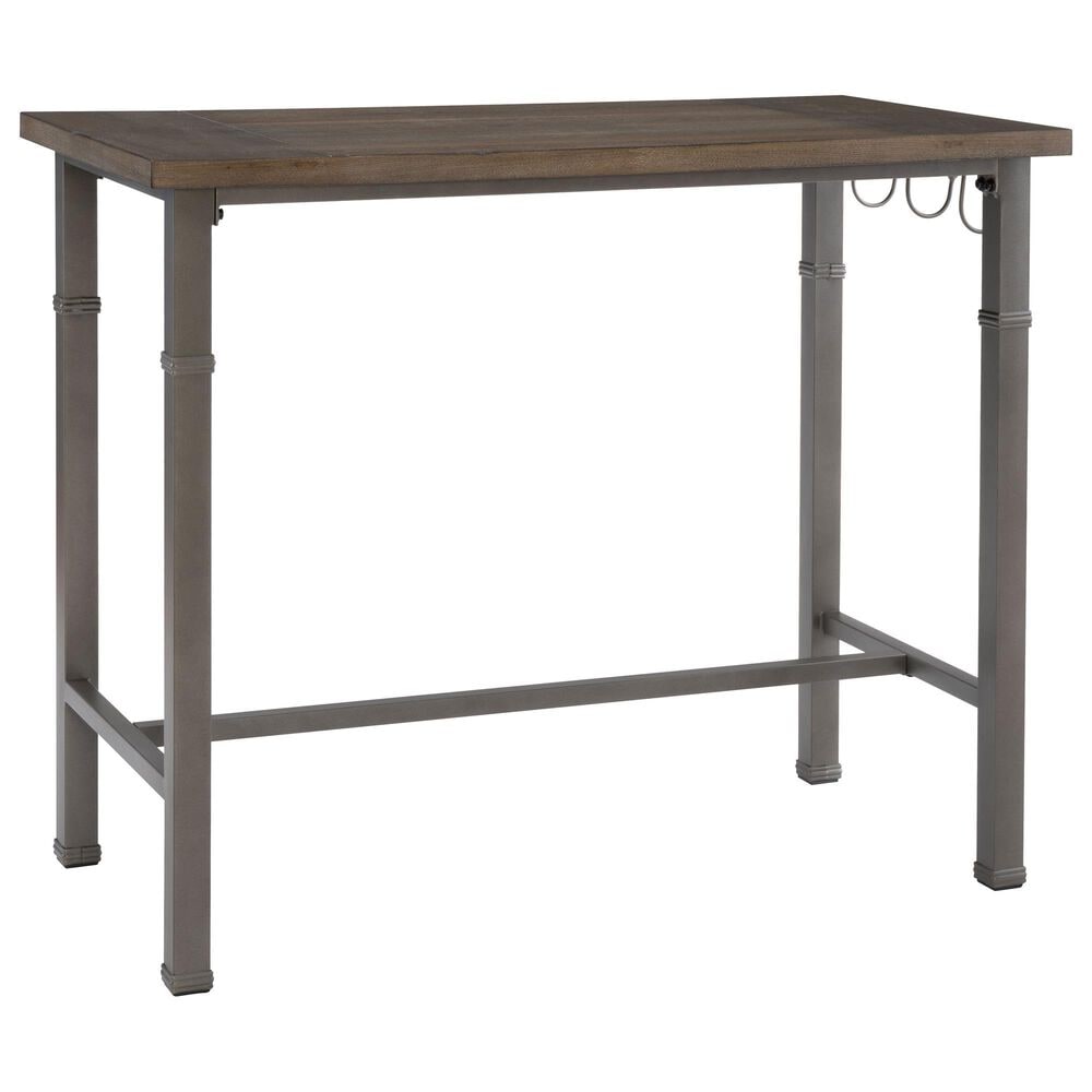 Linon Home Decor Austin 3-Piece Pub Set in Pewter and Grey Wash, , large