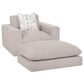 Moore Furniture Lake Ottoman in Chow Chow Cloud, , large