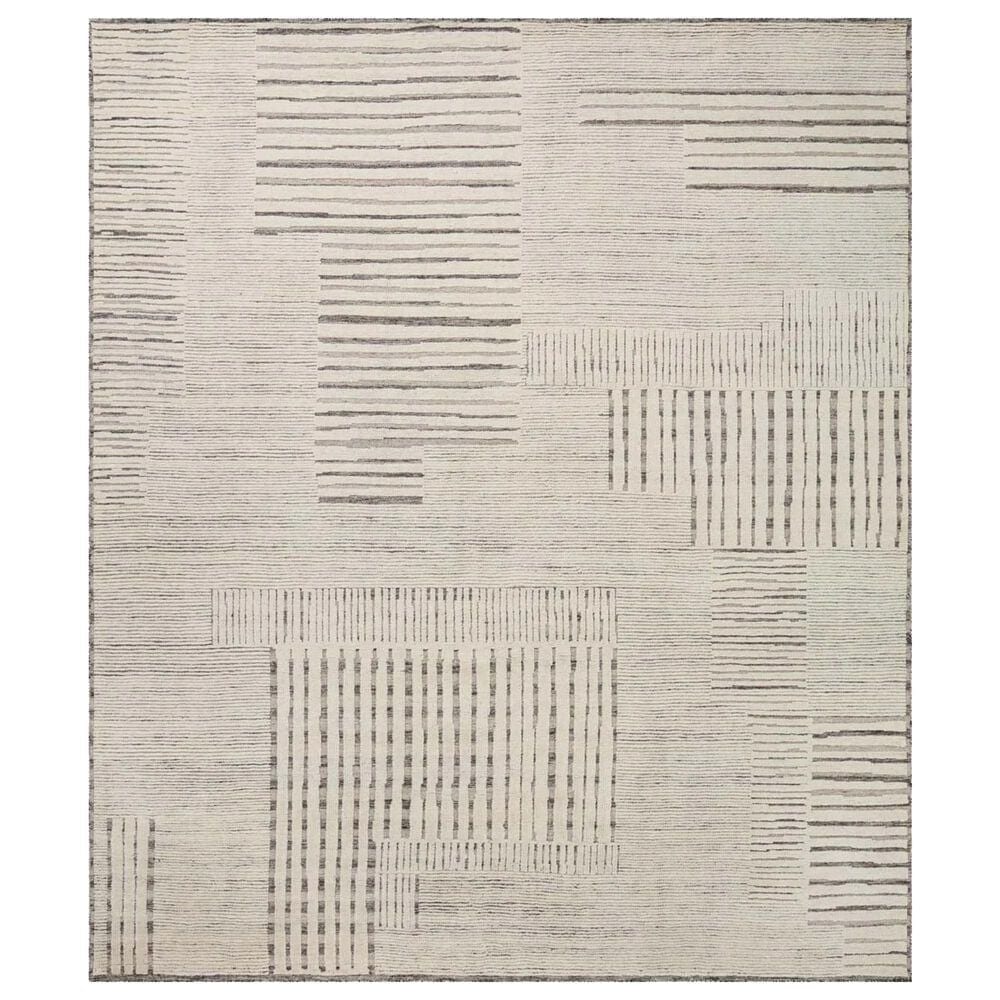 Loloi Moore 5"6" x 8"6" Dove and Ivory Area Rug, , large