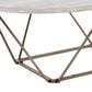 Steve Silver Furniture Rowyn Cocktail Table in White and Copper, , large