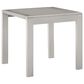 Linon Home Decor Karah Outdoor Anodized Side Table in Grey, , large
