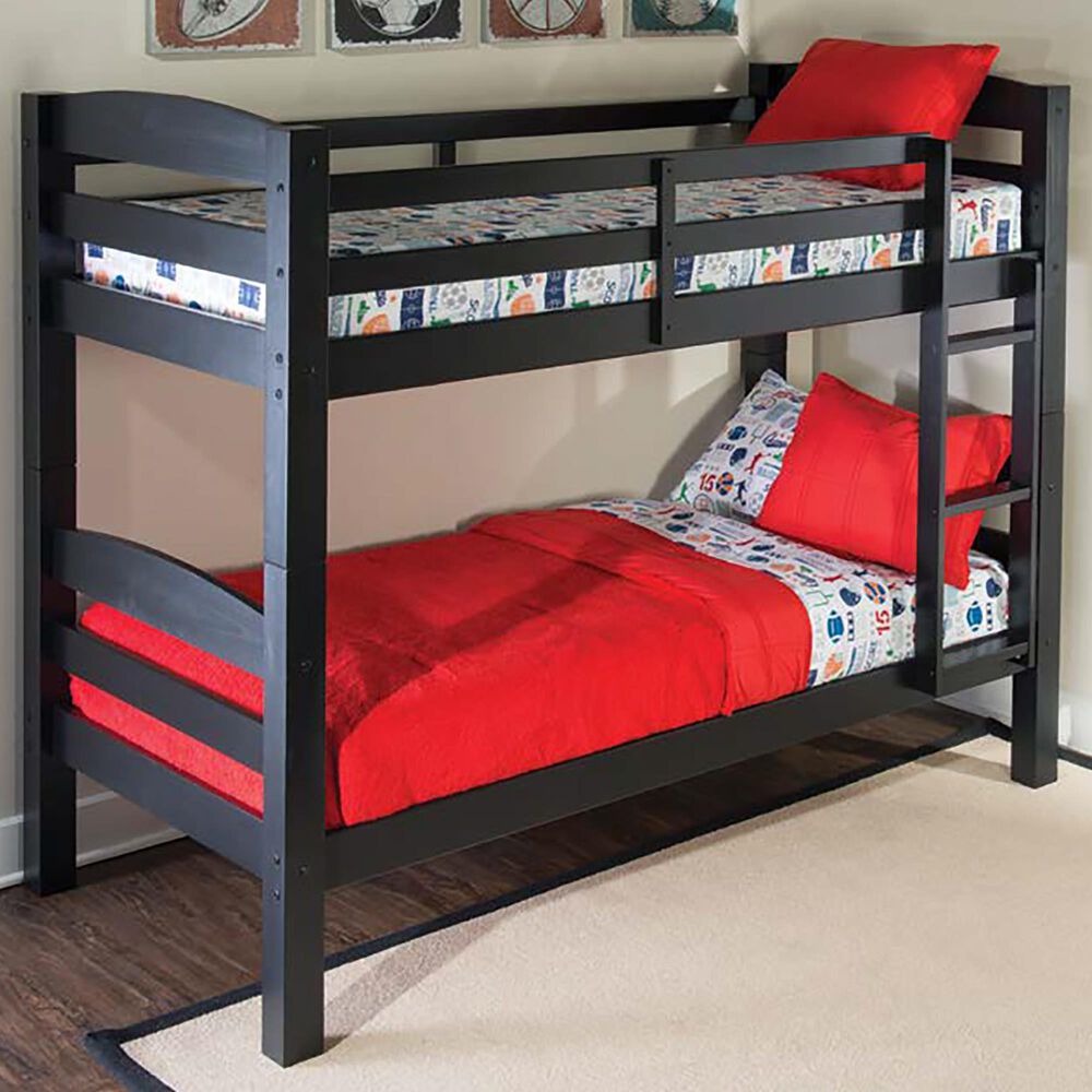 Parkerville Furniture Line Porter Twin Bunk Bed in Black, , large