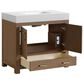 37B Alanya 36" Single Bathroom Vanity in Walnut Drift with White Composite Stone Top, , large