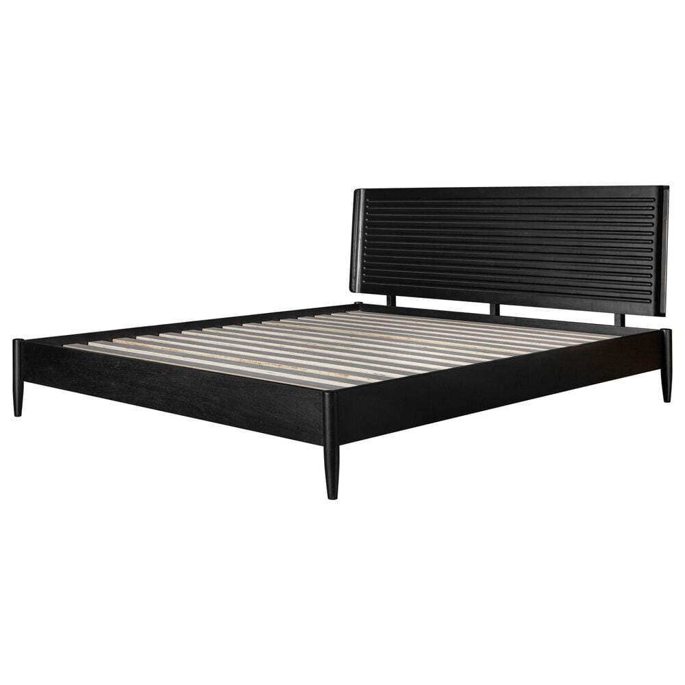 37B Casal King Platform Bed in Black Finish, , large