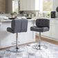 Linon Home Decor Bohen Swivel Bar Stool in Polished Chrome, , large