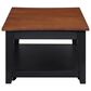 Crystal City Joplin Lift Top Cocktail Table with Casters in Walnut and Ebony, , large