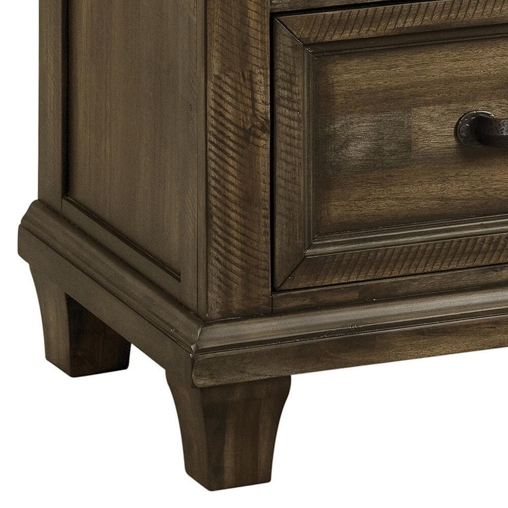 Mayberry Hill McCoy 2-Drawer Nightstand with USB in Charcoal, , large