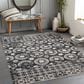 Surya Lavadora Oriental 9"3" x 12" Black, Gray and Light Gray Area Rug, , large