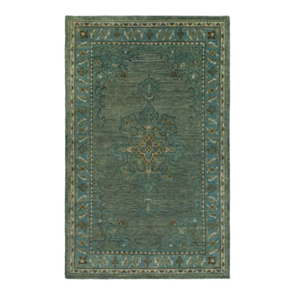 Surya Haven HVN-1227 5'6" x 8'6" Teal/Forest/Gold Area Rug, , large