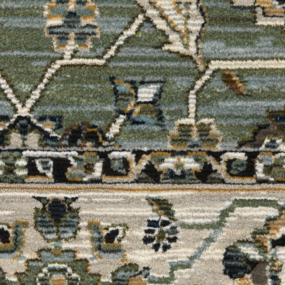 Oriental Weavers Keira KEI07 Blue and Green 6&#39;7&quot; x 9&#39;6&quot; Area Rug, , large