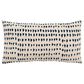 Rizzy Home 14" x 26" Dots Down Filled Lumbar Pillow in Natural and Deep Dark Blue, , large