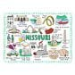 1 Brilliant Gift Wanderer Missouri Dish Towel in White, , large