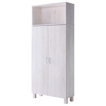 Furniture of America Ervin Pantry Cabinet in White Oak, , large