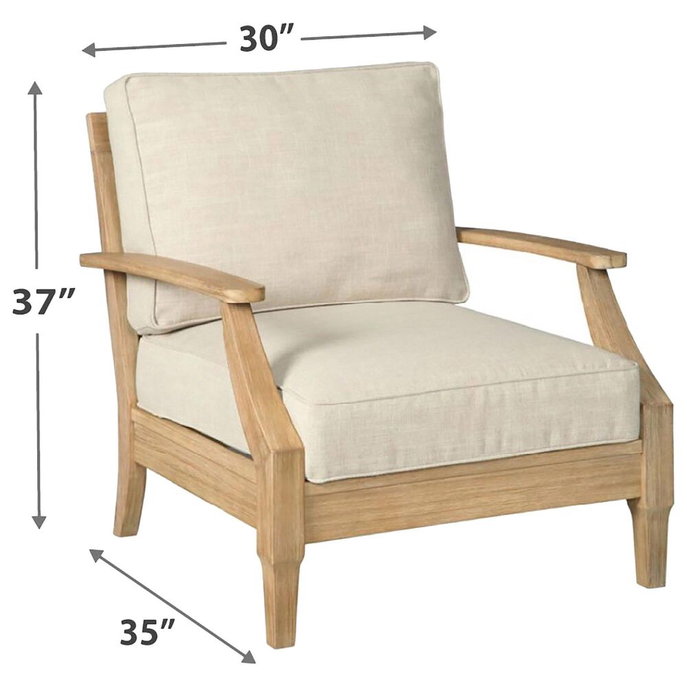 Ashley Clare View 6-Piece Patio Conversation Set in Grayish Brown, , large