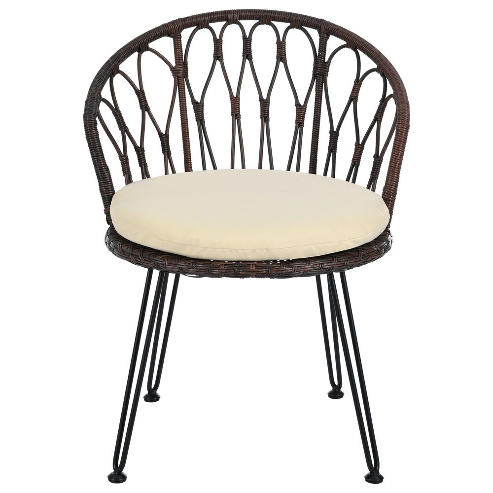 Hearth and Haven 3-Piece Patio Conversation Set in Beige, , large