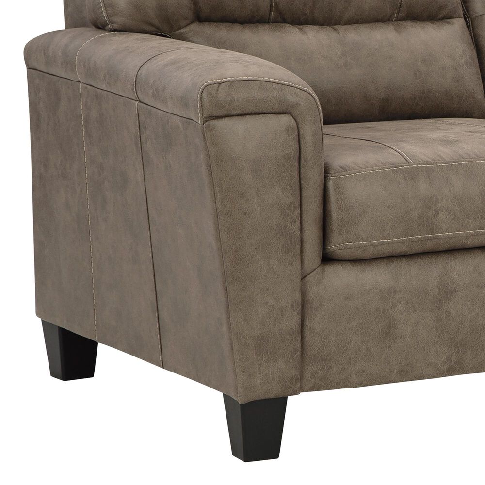 Ashley Navi Stationary Sofa in Fossil, , large