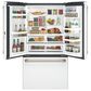 Cafe 23.1 Cu. Ft. Counter Depth French Door Refrigerator in Matte White in Brushed Bronze, , large