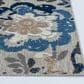 Central Oriental Fontana Pakuna 6"7" x 9"2" Gray and Blue Area Rug, , large