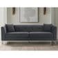 Blue River Everest Sofa in Gray/Brushed Stainless Steel, , large
