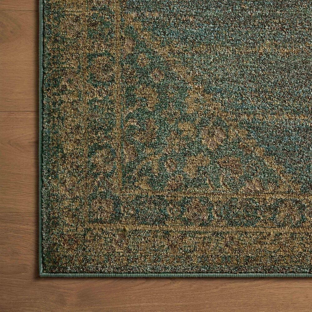 Magnolia Home Mona Aqua and Wheat 8&#39;10&quot; x 12&#39; Area Rug, , large