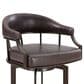 Blue River Edy Swivel Metal and Faux Leather Counter Stool in Auburn Bay, , large