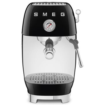 SMEG Retro Style 47 Oz Espresso and Cold Brew Coffee Machine in Black, , large