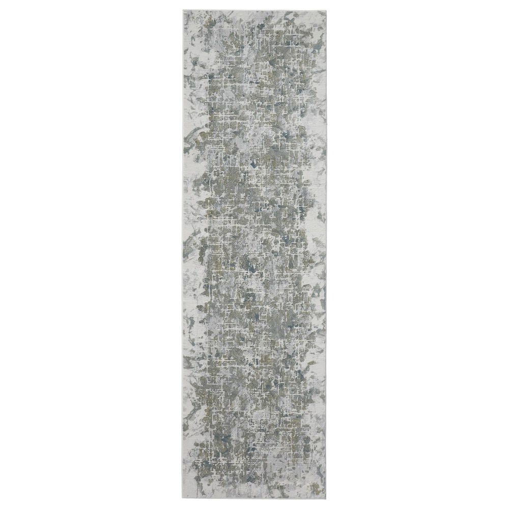 Feizy Rugs Atwell 3146F 3' x 10' Silver Runner, , large