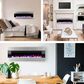 Timberlake Northwest 54" Fire Ice Wall Mount Electric Fireplace in Stainless Steel, , large