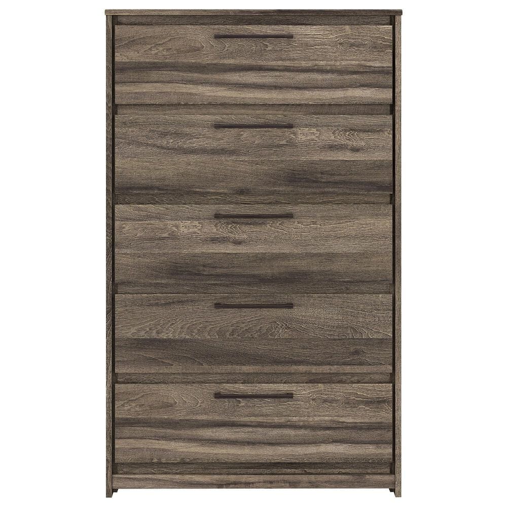 Ashley Elbrim 5-Piece Queen Bedroom Set in Brown with LED and USB Ports, , large
