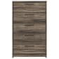 Ashley Elbrim 5-Piece Queen Bedroom Set in Brown with LED and USB Ports, , large