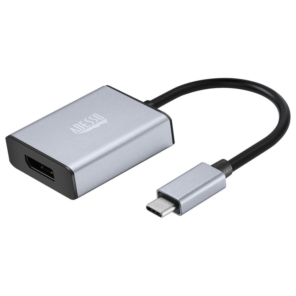 Adesso USB C to Display Port Adapter in Silver, , large