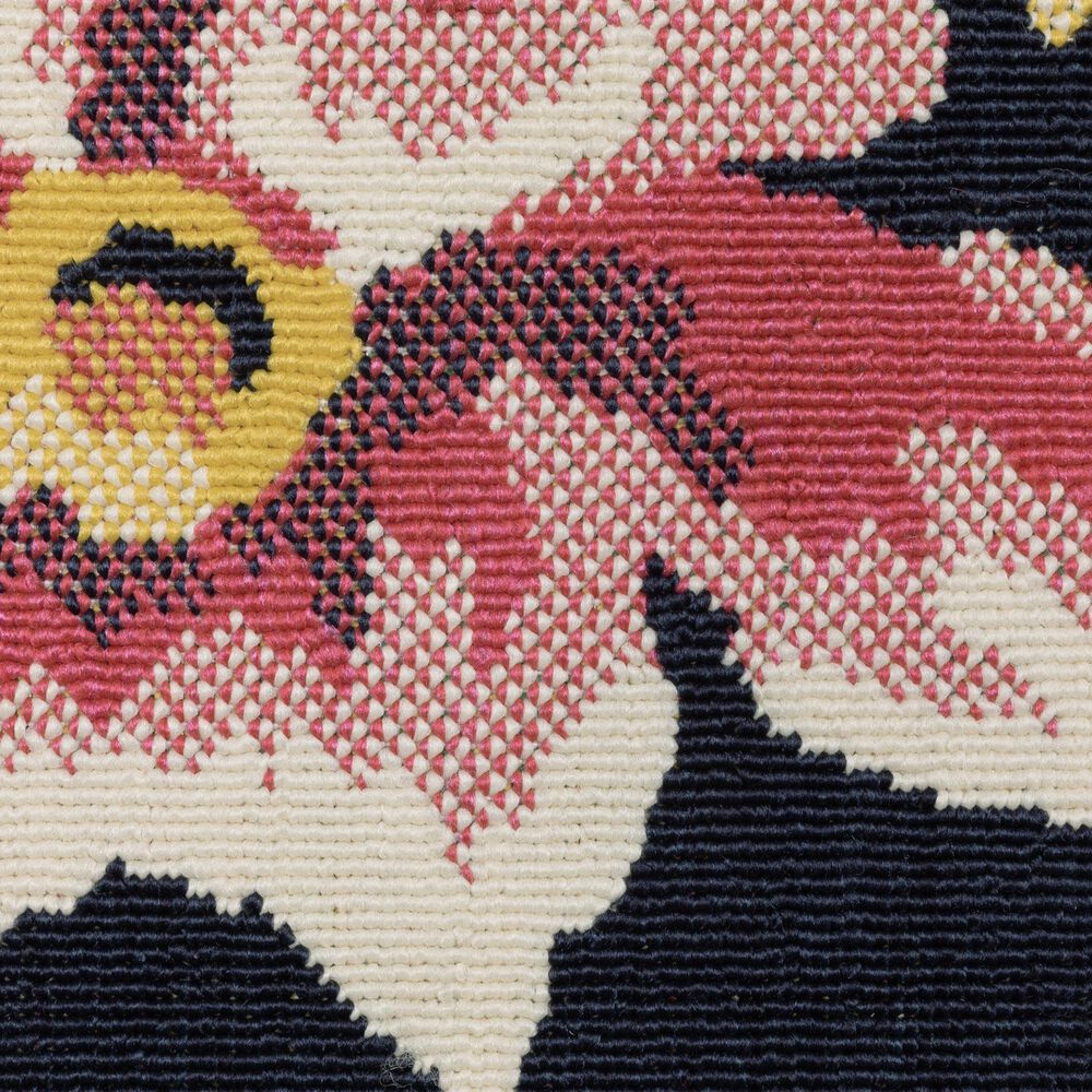 Oriental Weavers Havana HAV12 Navy and Multicolor 3'3" x 5' Indoor/Outdoor Area Rug, , large