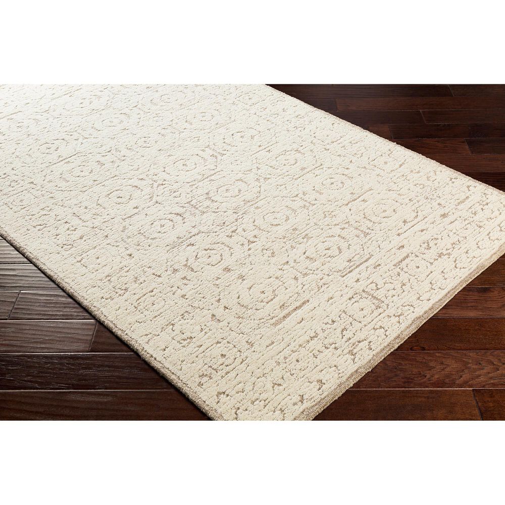 Surya Louvre LOU-2301 6&#39; x 9&#39; Khaki and Cream Area Rug, , large