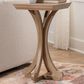 Linden Boulevard Dylan Sculptural Pedestal End Table in Natural, , large