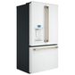 Cafe 22.2 Cu. Ft. Counter Depth French Door Refrigerator in Matte White with Brushed Bronze Handle, , large