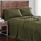 Pem America Brooklyn Loom Linen 4-Piece King Sheet Set in Olive Green, , large
