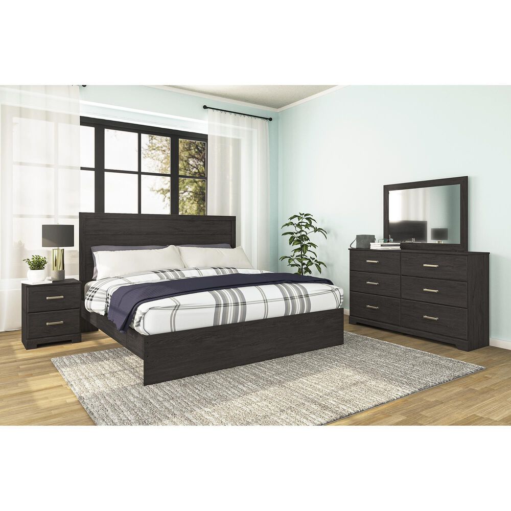 Ashley Belachime 3 Piece King Bedroom Set in Dark Charcoal, , large