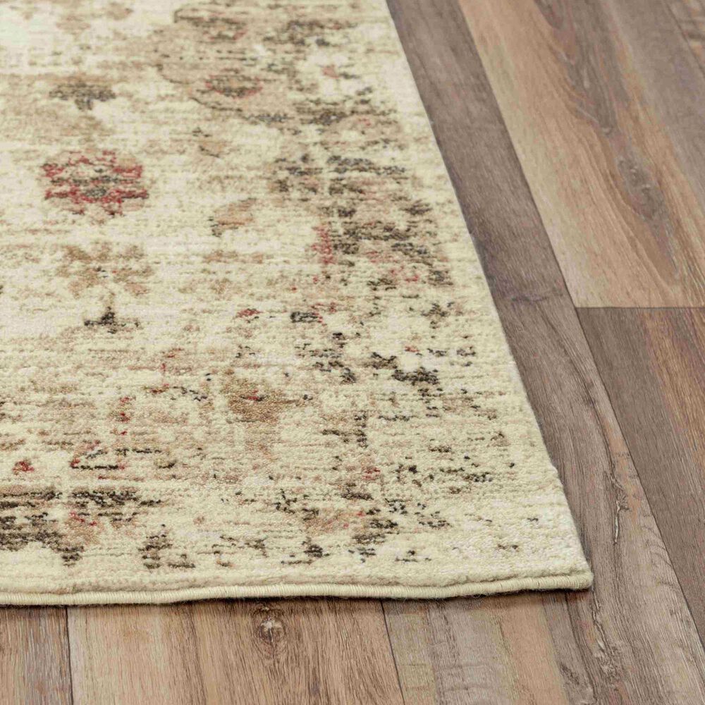 RIZZY Gossamer 2&#39;6&quot; x 8&#39; Neutral and Beige Runner, , large